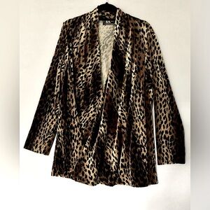 Velvet leopard shirt